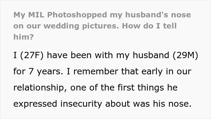 Woman Visits MIL's House To Discover She Has Photoshopped Her Husband's Face In Their Wedding Pics