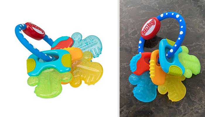 Soothing Ice Gel Teether Keys For Baby Gums - 'Unlocking' Smoother Teething With Multi-Surface Design For An 'Eruption' Of Relief!