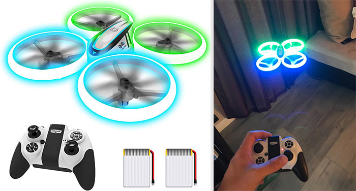 Drone For Kids: Offers user-friendly flight controls, and provides double playtime for your little aeronautical enthusiast to enjoy high-flying fun.