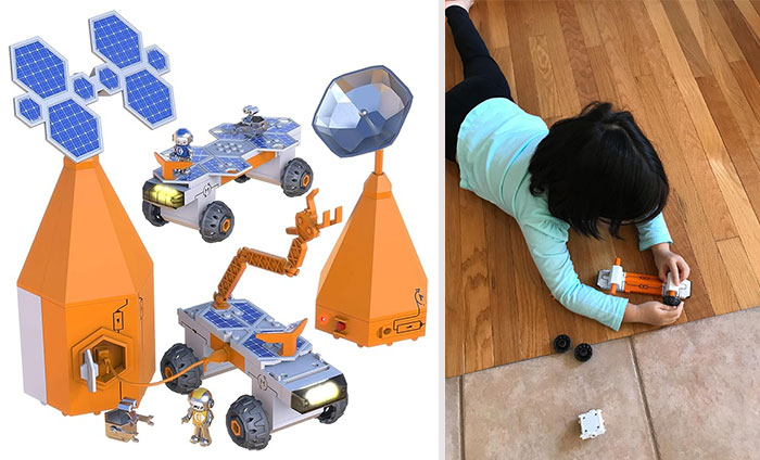 Circuit Explorer Rover: A perfect educational toy for your 7-year-old that combines imaginative play with lessons in circuitry and engineering, complete with light-up features and-everything-needed-for-constructing space vehicles!