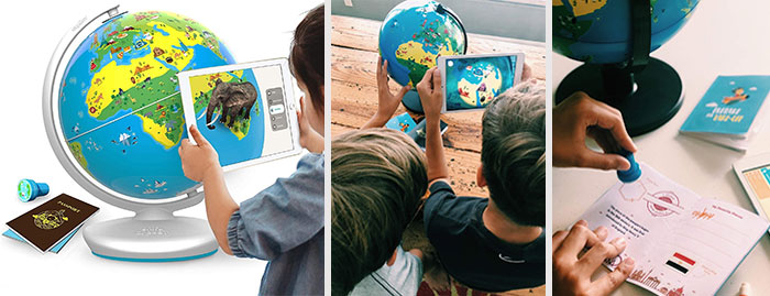 Educational Globe For Kids: Combines the fun of AR technology with the joy of learning, perfect for sparking their curiosity while enhancing their knowledge about geography, environmental science, culture, and much more.