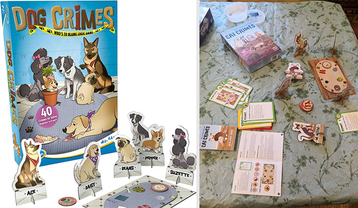 Dog Crimes Logic Game And Brainteaser: That provides a fun, hilarious, and stealth learning experience for young players to develop critical reasoning and logical deduction skills through 40 increasingly difficult challenges.