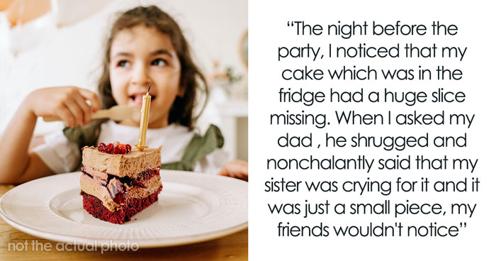 ‘Golden Child’ Sister Snags A Slice Of Custom-Made Cake Before Teen’s B-Day, They Cancel The Party