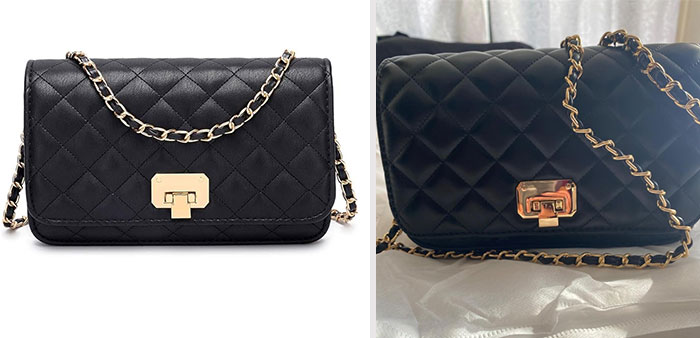Black Quilted Purse: Perfectly mirrors the iconic Chanel bag without the hefty price tag!