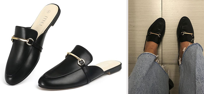 Comfortable Slip On Women Mules: offering a timeless academia-esque vibe similar to the coveted Gucci design, but at a much more affordable price.