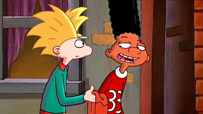 Hey Arnold and Gerald Johanssen walking and talking 