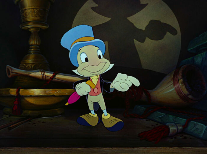 Jiminy in a dark room 