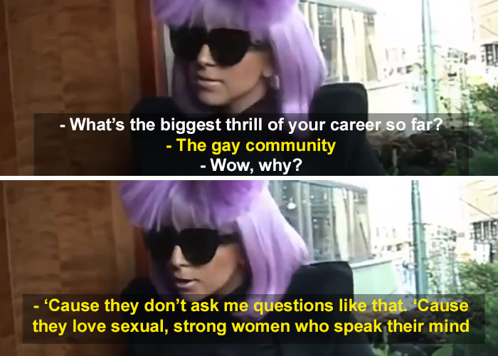 2009 Lady Gaga Shuts Down Sexist Interviewer