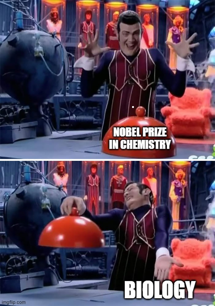 Meme about Nobel prize in chemistry 