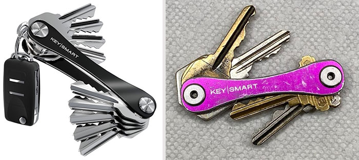 KeySmart Compact Minimalist Pocket-Sized Key Holder: To get rid of bulky keyrings and annoying key jingle, proving organization can be sleek, compact and right in your pocket!