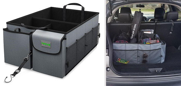 Drive Auto Car Trunk Organizer: A collapsible and secure solution to transform your chaotic car interior into a well-organized space.