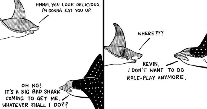 40 New Comics That Depict The Snarky Conversations Between Sharks And Other Aquatic Life