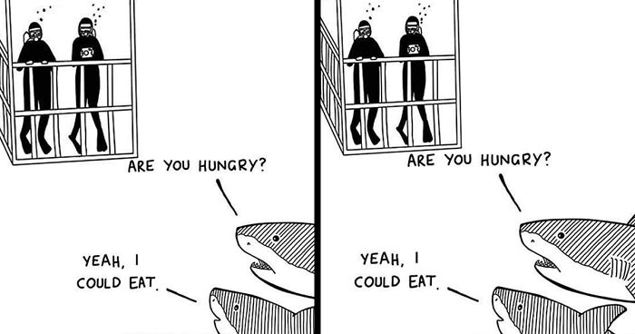 40 New Comics That Depict The Snarky Conversations Between Sharks And Other Aquatic Life