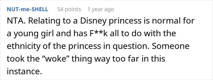 Woman Takes Offense At White 8 Y.O. Comparing Herself To An Asian Disney Princess