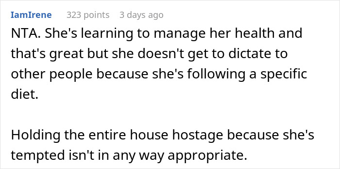 “AITA For Telling My Stepdaughter She Needs To Stop Expecting Everyone To Cater To Her Diet?” “AITA For Telling My Stepdaughter She Needs To Stop Expecting Everyone To Cater To Her Diet?”