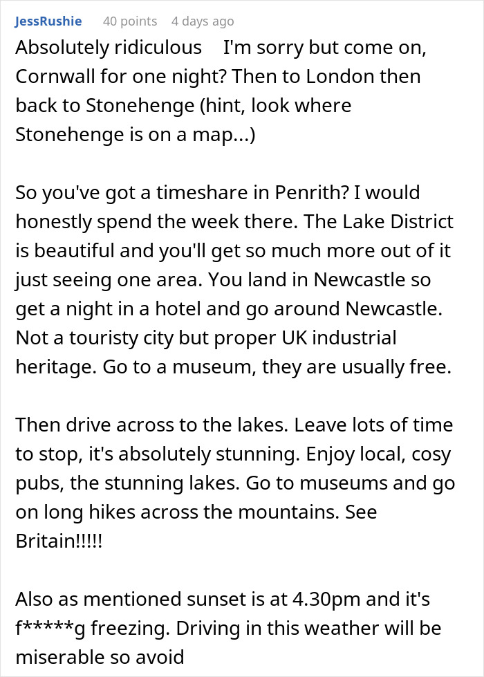 "Absolutely Bonkers": People Are Laughing At This American Family's Itinerary For Their UK Trip "Absolutely Bonkers": People Are Laughing At This American Family's Itinerary For Their UK Trip