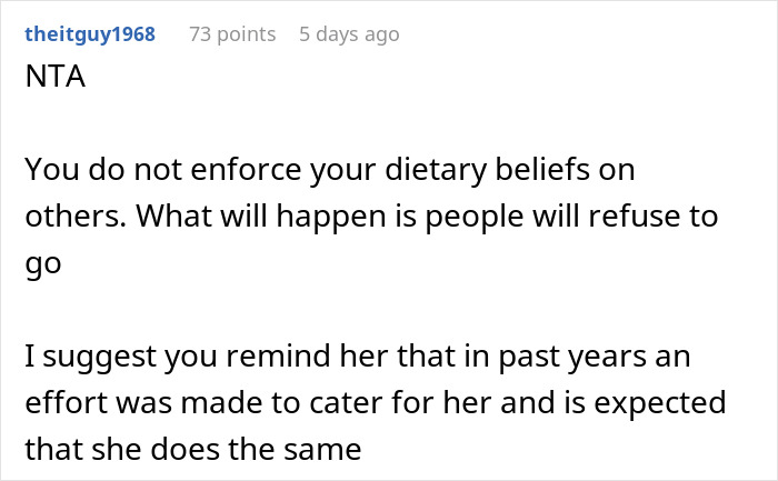 Guy Calls Out Vegan Sister For “Forcing An Entire Family To Adopt Her Choices”, Internet Is Split Guy Calls Out Vegan Sister For “Forcing An Entire Family To Adopt Her Choices”, Internet Is Split