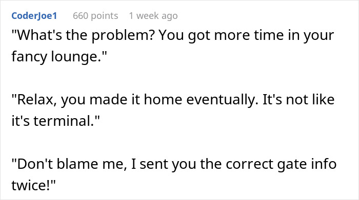 Guy Has No Mercy For Coworker Who Called Everyone Else ‘Peasants’, Gives Him The Wrong Gate Number Guy Has No Mercy For Coworker Who Called Everyone Else ‘Peasants’, Gives Him The Wrong Gate Number