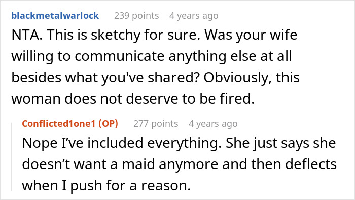 Man Can’t Understand Why Wife Wants To Fire Their Maid, Uncovers A Dark Secret Man Can’t Understand Why Wife Wants To Fire Their Maid, Uncovers A Dark Secret