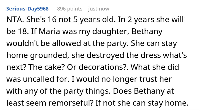 Teen Destroys Stepsister's Expensive Dress Out Of Petty Jealousy, Mom Makes It A Teaching Moment