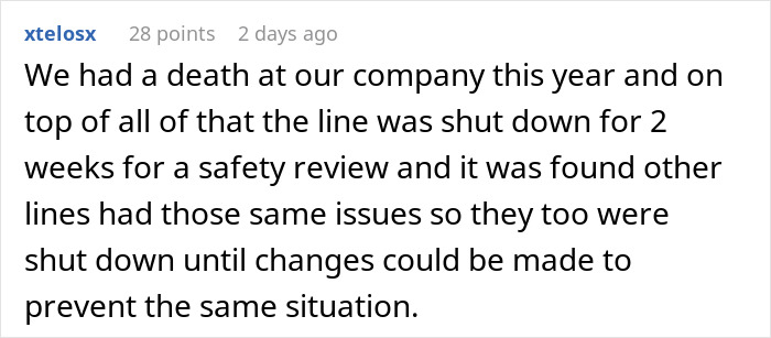 Boss Tries To Brush Off Death On The Job, Workers Retaliate Boss Tries To Brush Off Death On The Job, Workers Retaliate