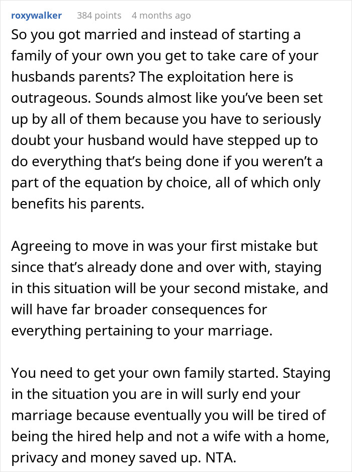 Husband Refuses To Stand Up To His Parents Who Treat His Wife Like A Maid, She Files For Divorce