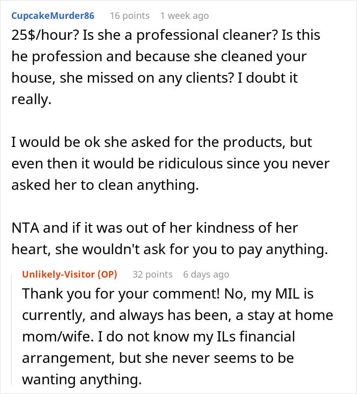Mother-In-Law Cleans The House While Daughter-In-Law Is In Labor, Demands Payment Mother-In-Law Cleans The House While Daughter-In-Law Is In Labor, Demands Payment