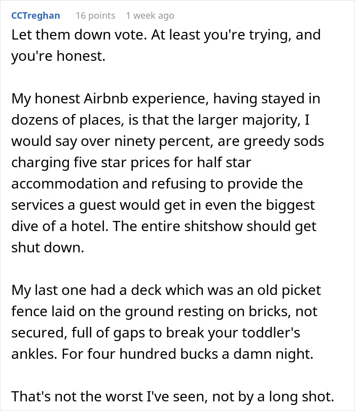 Airbnb Host Drags Greedy Renters Back To Earth: “Treat This As A Business Or Get Out”