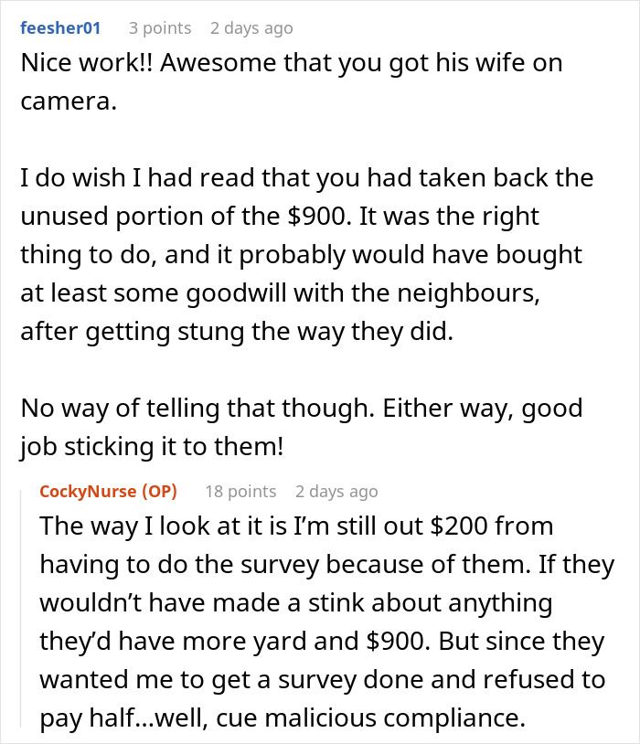 Person Maliciously Complies With Entitled Neighbor’s Demands, Ends Up With More Land Person Maliciously Complies With Entitled Neighbor’s Demands, Ends Up With More Land