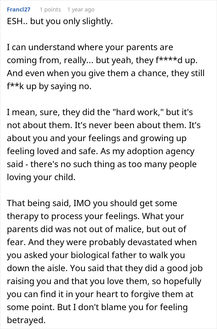 Bride Uninvites Adoptive Parents From The Wedding And Ends Up Cutting Them Off Completely Bride Uninvites Adoptive Parents From The Wedding And Ends Up Cutting Them Off Completely