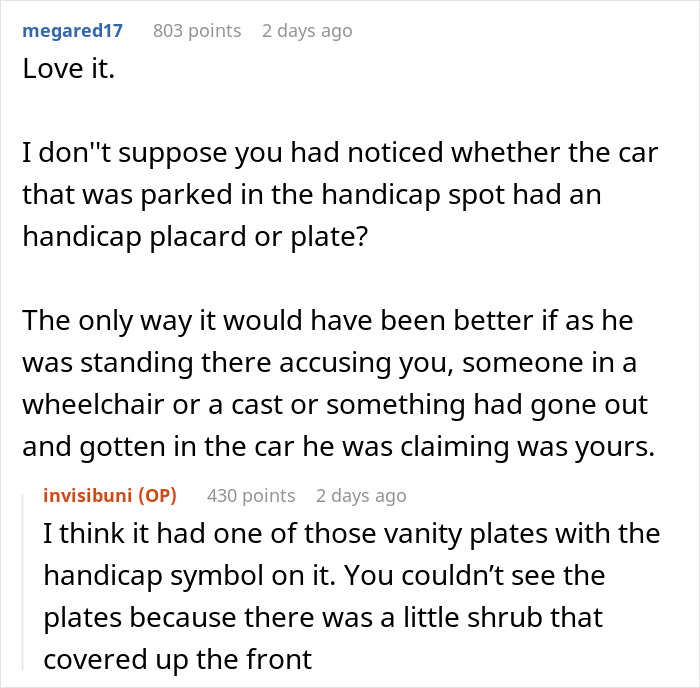 Person Leaves Interview When Manager Demands They Prove It’s Not Their Car In The Handicap Spot Person Leaves Interview When Manager Demands They Prove It’s Not Their Car In The Handicap Spot