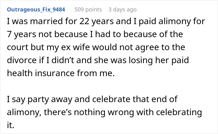 "This Sent My Girlfriend Into A Rage I’ve Never Seen Before": Guy Throws "End Of Alimony" Party "This Sent My Girlfriend Into A Rage I’ve Never Seen Before": Guy Throws "End Of Alimony" Party