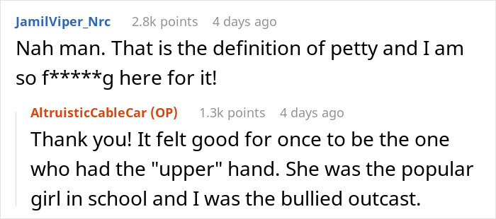 Bully Receives Revenge Years After Graduation When Victim Throws Facts About Their Deeds Back In Their Face Bully Receives Revenge Years After Graduation When Victim Throws Facts About Their Deeds Back In Their Face