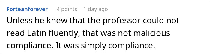"Written In Either German Or Latin": Exchange Student Maliciously Complies "Written In Either German Or Latin": Exchange Student Maliciously Complies