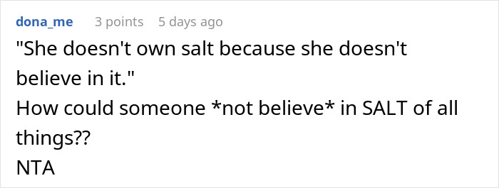 Couple Decides To No Longer Eat MIL's Food Because She's A Terrible Cook, She Gets Offended Couple Decides To No Longer Eat MIL's Food Because She's A Terrible Cook, She Gets Offended