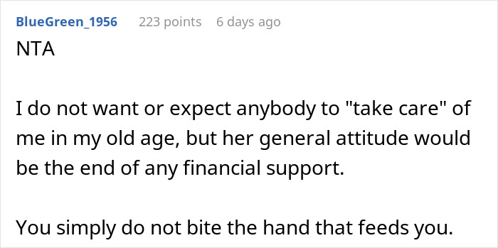 “Would I Be The Jerk For Financially Cutting Off My Daughter?” “Would I Be The Jerk For Financially Cutting Off My Daughter?”