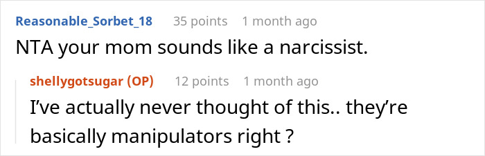 Mom Expects Daughter To Pay For Her Plastic Surgery, Tries Gaslighting Her After Being Told 'No' Mom Expects Daughter To Pay For Her Plastic Surgery, Tries Gaslighting Her After Being Told 'No'