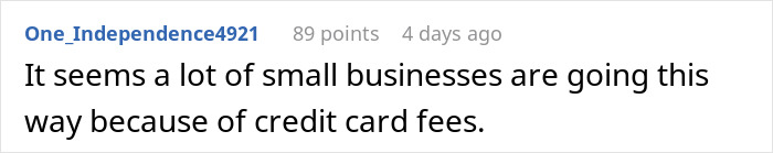 “It’s Cheaper To Pay With Cash”: Customer Makes Cashier Regret Pushing Their Policy On Them “It’s Cheaper To Pay With Cash”: Customer Makes Cashier Regret Pushing Their Policy On Them