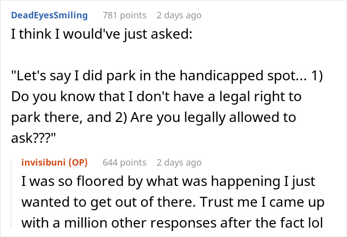 Person Leaves Interview When Manager Demands They Prove It’s Not Their Car In The Handicap Spot Person Leaves Interview When Manager Demands They Prove It’s Not Their Car In The Handicap Spot