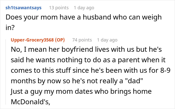 Reddit conversation discussing family dynamics after older sister’s seventh pregnancy, focusing on 16YO shaming and silence. Reddit conversation discussing family dynamics after older sister’s seventh pregnancy, focusing on 16YO shaming and silence.