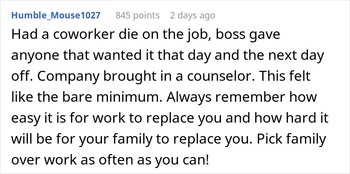 Boss Tries To Brush Off Death On The Job, Workers Retaliate Boss Tries To Brush Off Death On The Job, Workers Retaliate