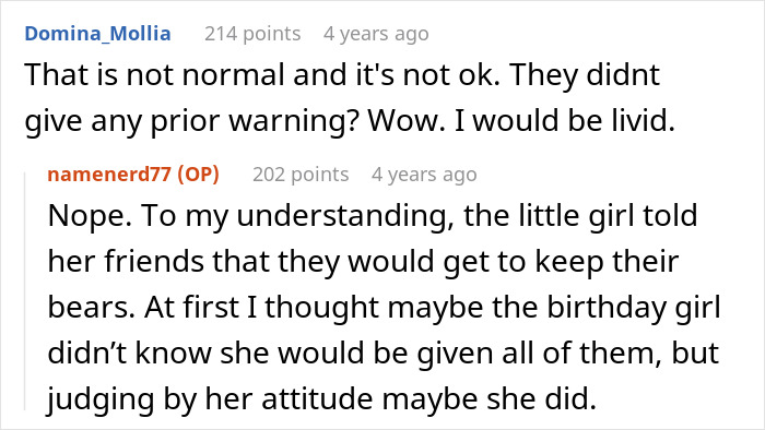 Mom Confronts ‘Karen’ After She Forces 6 Y.O.’s B-Day Party Guests To Give Up Their Build-A-Bears Mom Confronts ‘Karen’ After She Forces 6 Y.O.’s B-Day Party Guests To Give Up Their Build-A-Bears