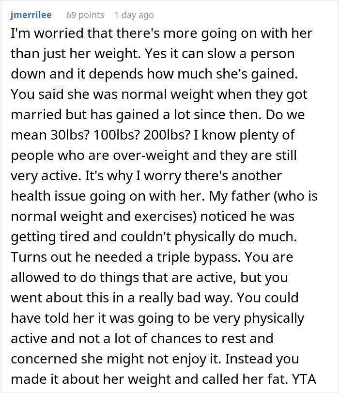 “Am I The Jerk For Telling My Daughter-In-Law She Wasn’t Invited Due To Her Weight?”