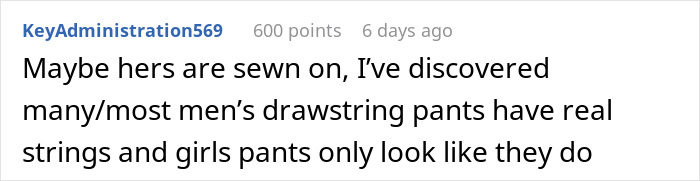 Man Thinks His Wife Cuts Off His Pants Strings, Finds Out Adorable Reason They Go Missing Man Thinks His Wife Cuts Off His Pants Strings, Finds Out Adorable Reason They Go Missing