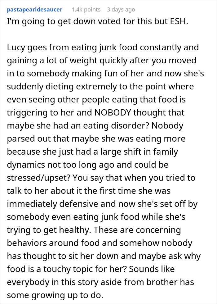 “AITA For Telling My Stepdaughter She Needs To Stop Expecting Everyone To Cater To Her Diet?” “AITA For Telling My Stepdaughter She Needs To Stop Expecting Everyone To Cater To Her Diet?”