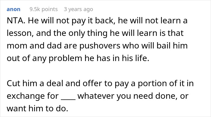 "He Stole One Of My Credit Cards": Entitled Son Expects His Well-Off Boomer Parents To Support Him "He Stole One Of My Credit Cards": Entitled Son Expects His Well-Off Boomer Parents To Support Him