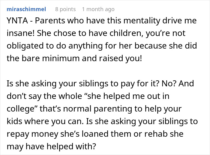 Mom Expects Daughter To Pay For Her Plastic Surgery, Tries Gaslighting Her After Being Told 'No' Mom Expects Daughter To Pay For Her Plastic Surgery, Tries Gaslighting Her After Being Told 'No'
