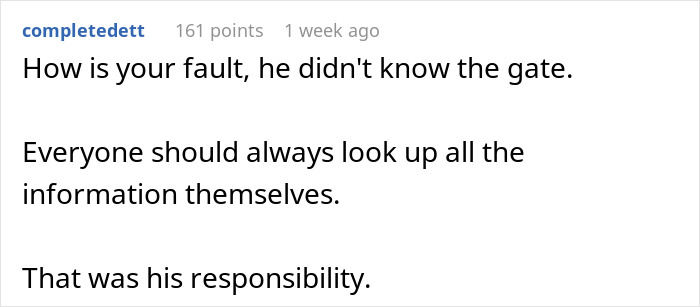 Guy Has No Mercy For Coworker Who Called Everyone Else ‘Peasants’, Gives Him The Wrong Gate Number Guy Has No Mercy For Coworker Who Called Everyone Else ‘Peasants’, Gives Him The Wrong Gate Number