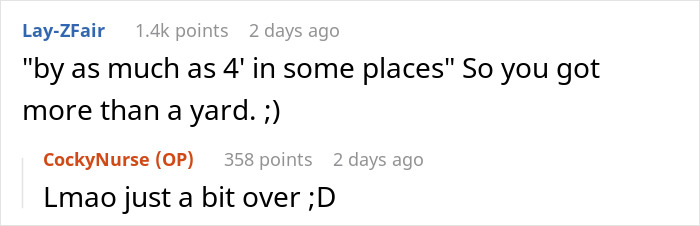 Person Maliciously Complies With Entitled Neighbor’s Demands, Ends Up With More Land Person Maliciously Complies With Entitled Neighbor’s Demands, Ends Up With More Land