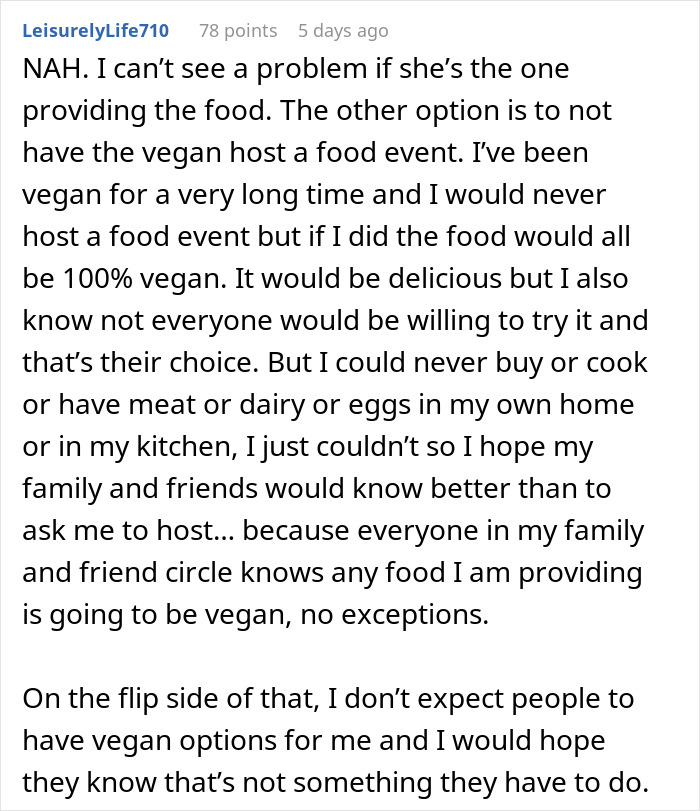 Guy Calls Out Vegan Sister For “Forcing An Entire Family To Adopt Her Choices”, Internet Is Split Guy Calls Out Vegan Sister For “Forcing An Entire Family To Adopt Her Choices”, Internet Is Split